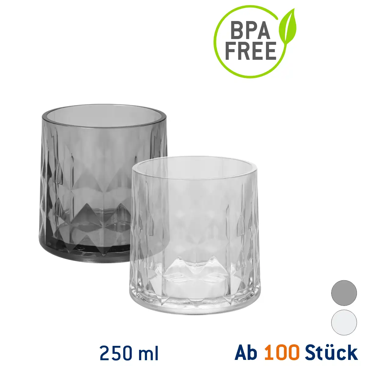 Tritan-Trinkglas Triveo Tumbler Farbe: Transparent Druck: ohne Druck